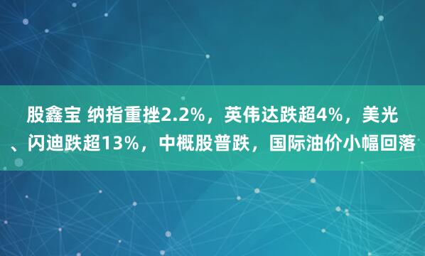 股鑫宝 纳指重挫2.2%，英伟达跌超4%，美光、闪迪跌超13%，中概股普跌，国际油价小幅回落